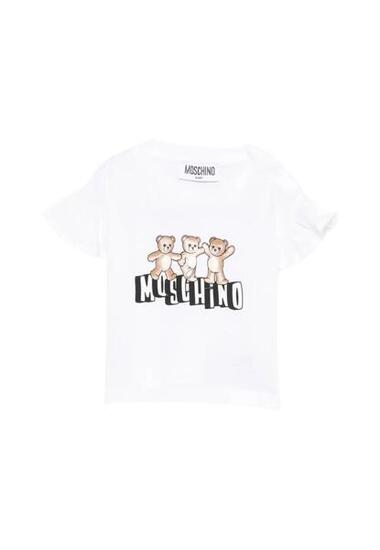 T-shirt Meisjes Moschino Wit MDM03Q