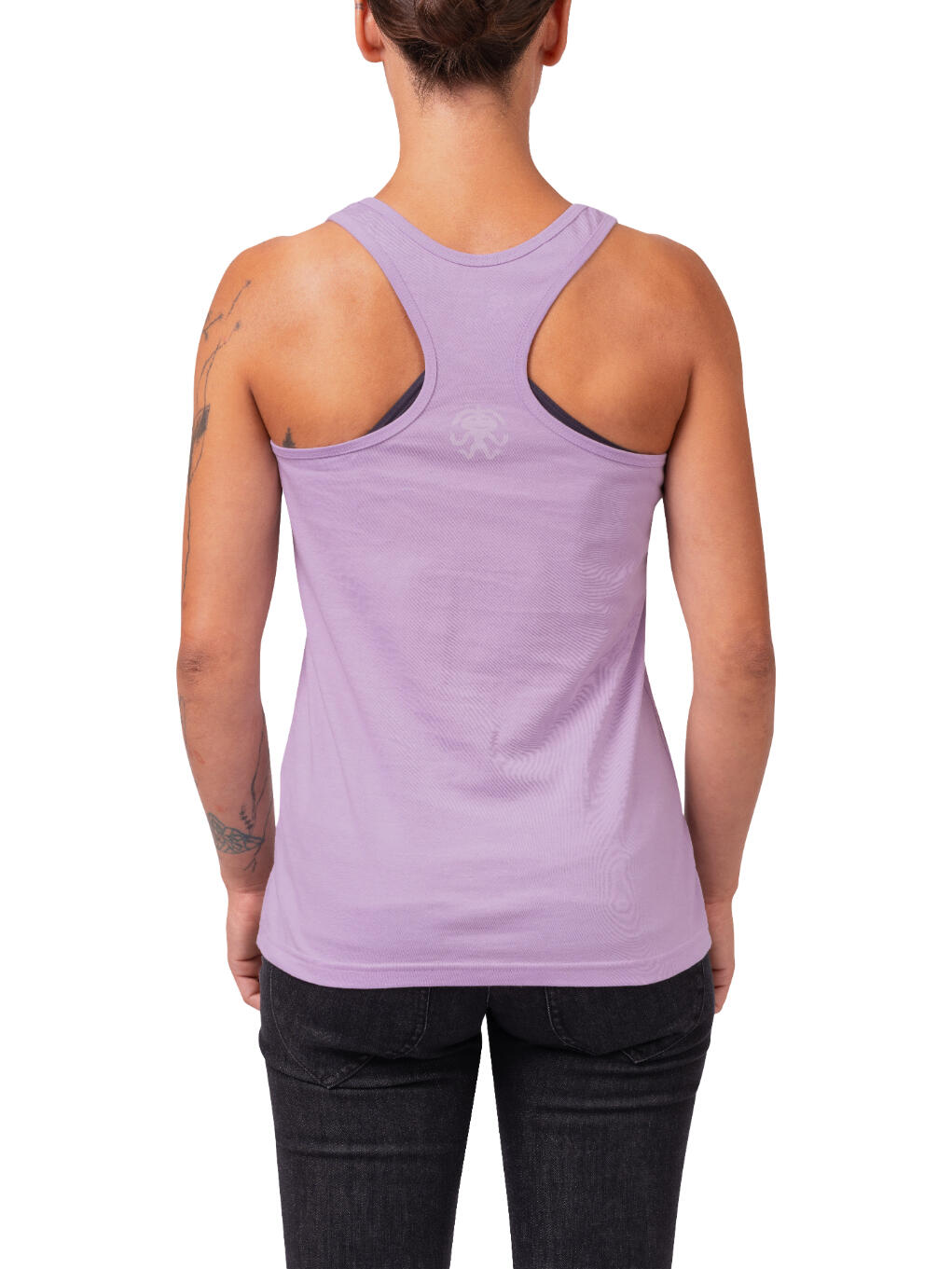 Cómoda camiseta orgánica de tirantes para mujer RAFIKI morada 5/6