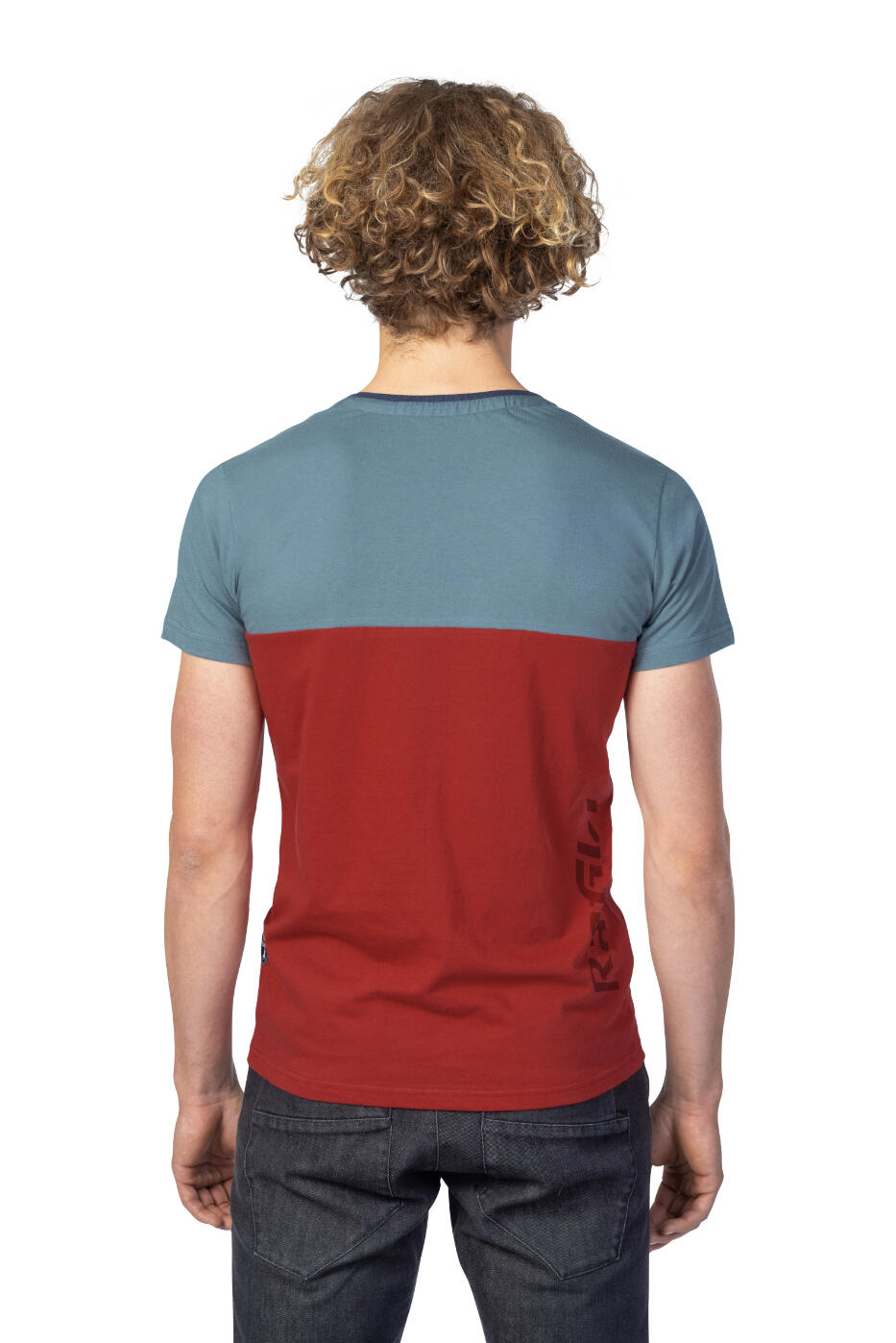 Heren-T-shirt met klassieke pasvorm en korte mouwen RAFIKI rood 6/7