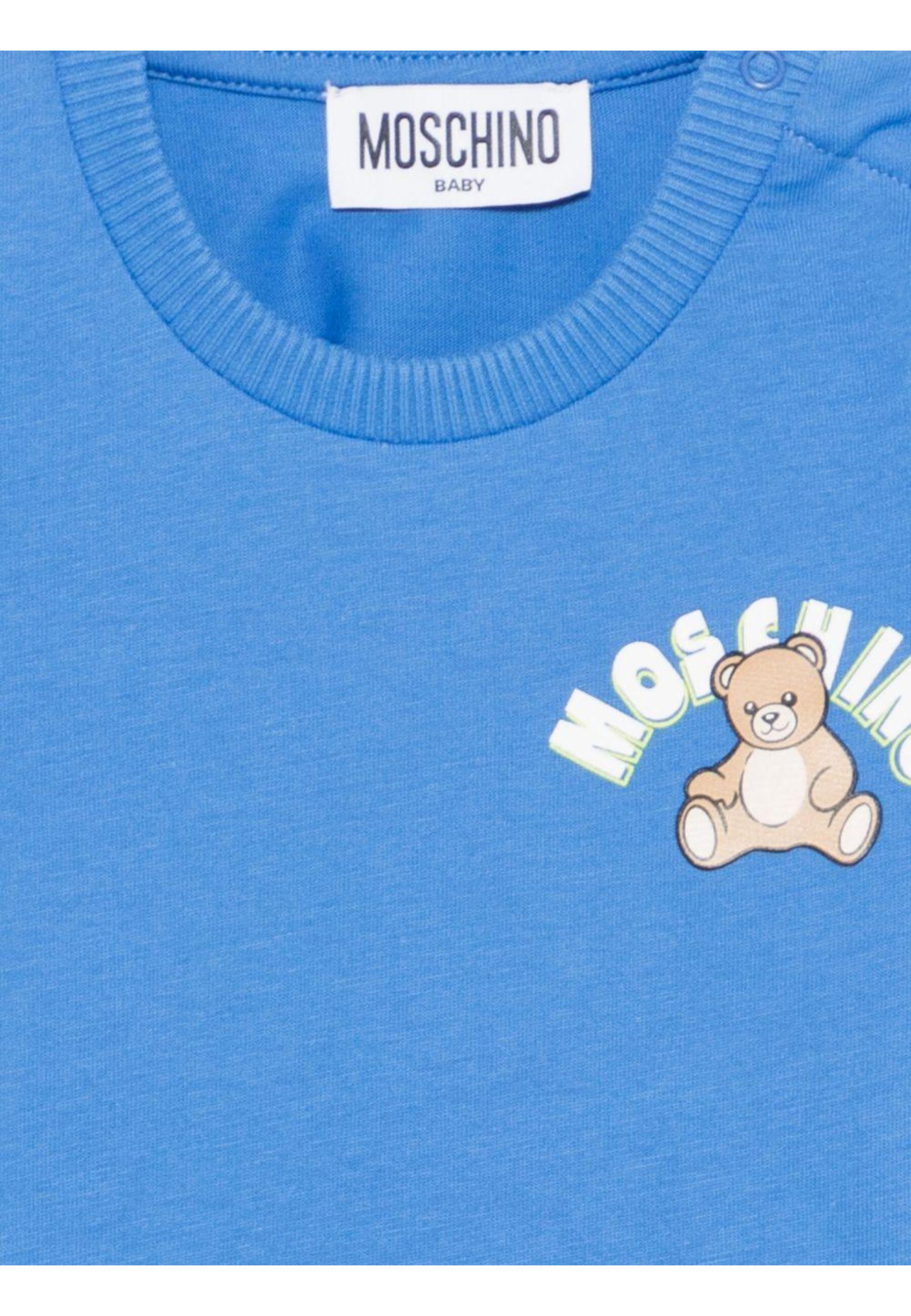 T-shirt jongens Moschino azzurro 3/3