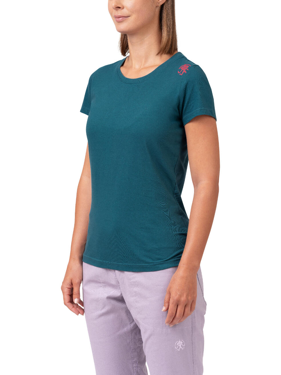 Modisches umweltfreundliches Kurzarm-T-Shirt für Frauen RAFIKI blau 3/7