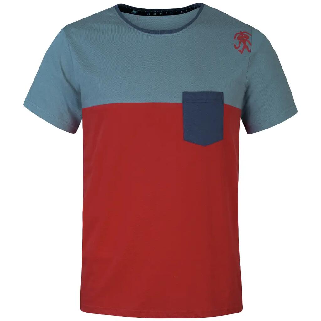 Men's classic-fit cotton short-sleeve T-shirt RAFIKI red