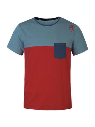 T-shirt à manches courtes en coton à coupe classique pour hommes RAFIKI rouge