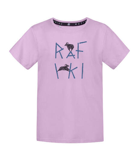 T-shirt manches courtes à motif d'escalade pour enfants RAFIKI violet