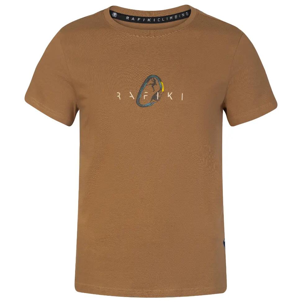 Men's classic comfortable premium short-sleeve T-shirt RAFIKI brown