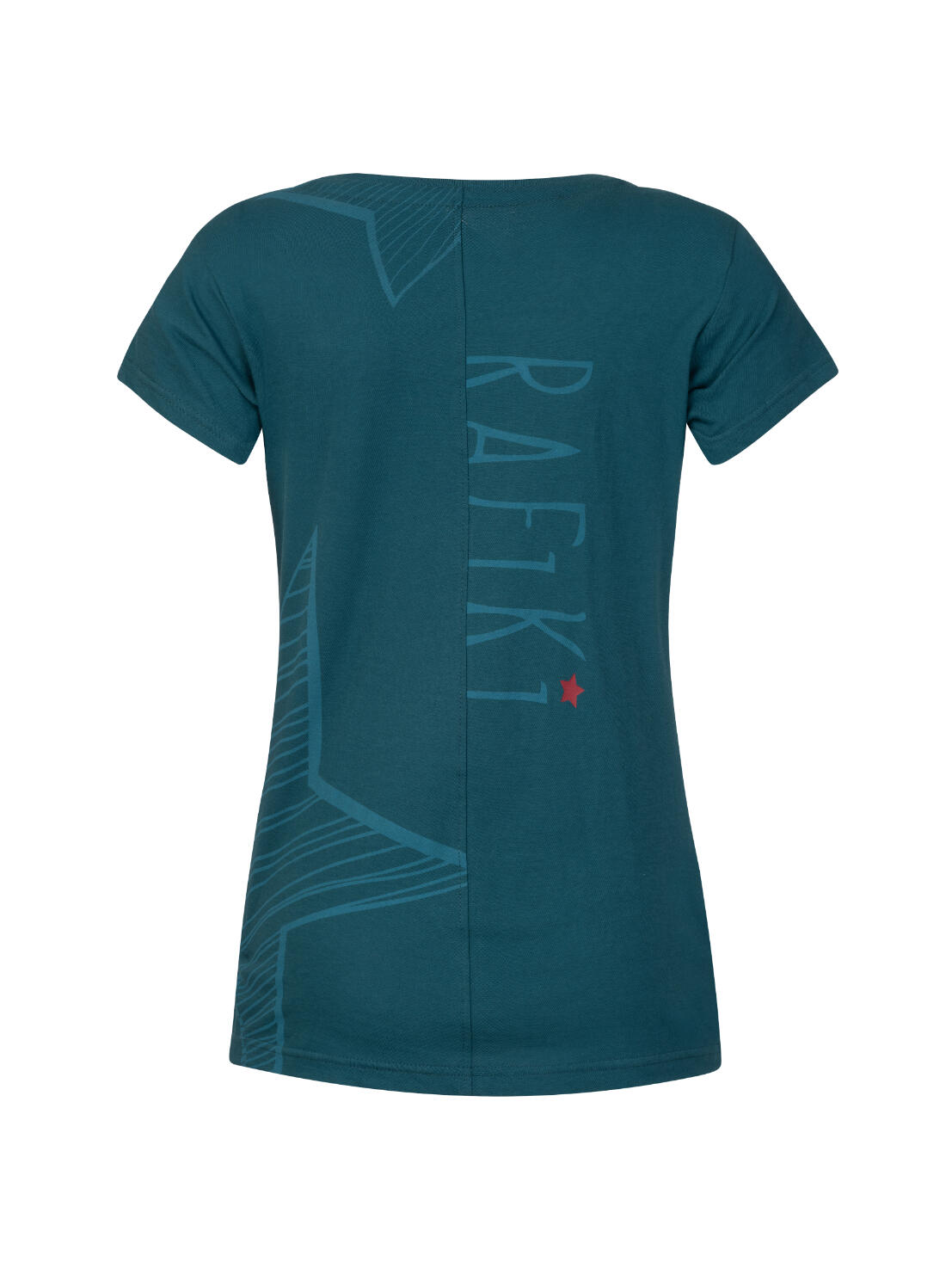 Modisches umweltfreundliches Kurzarm-T-Shirt für Frauen RAFIKI blau 2/7