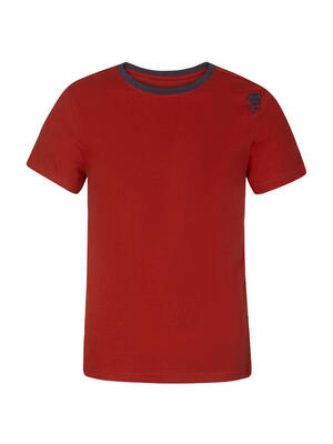 Heren-t-shirt met korte mouwen, lichtgewicht biologisch, rafiki rood