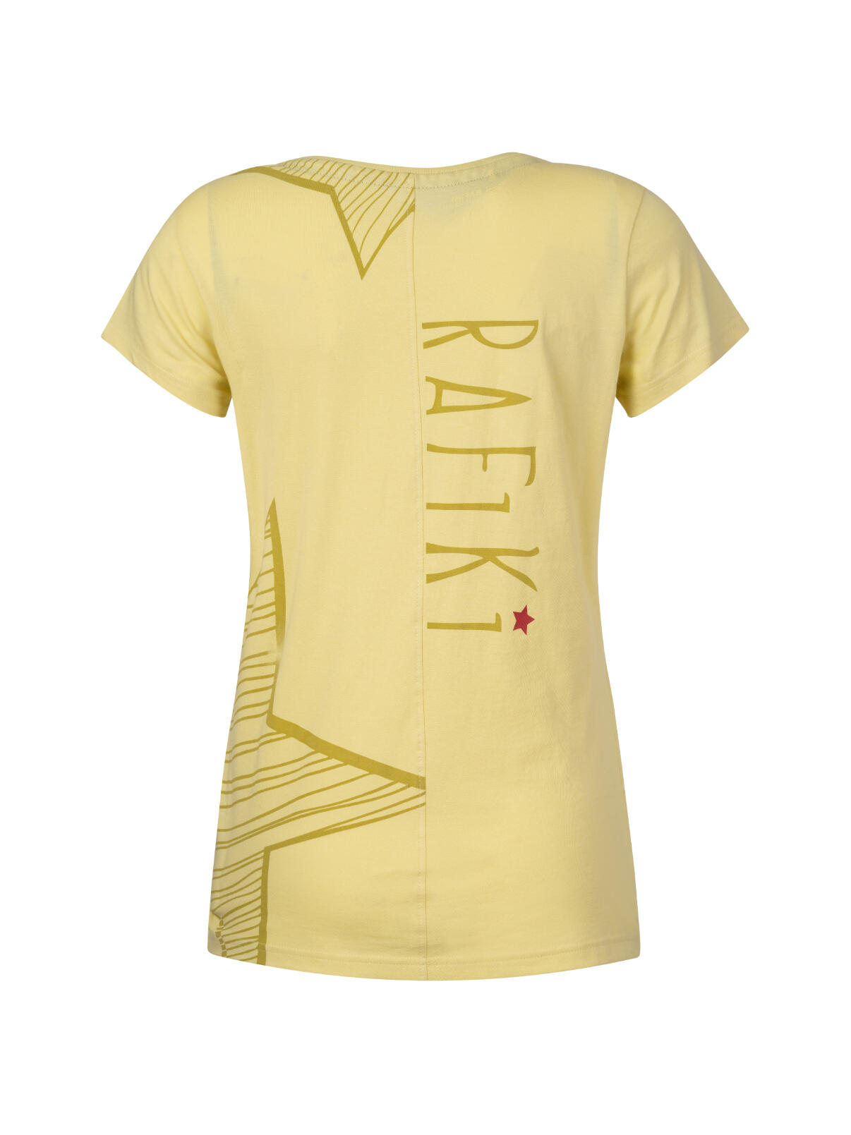Modisches umweltfreundliches Kurzarm-T-Shirt für Frauen RAFIKI gelb 2/7