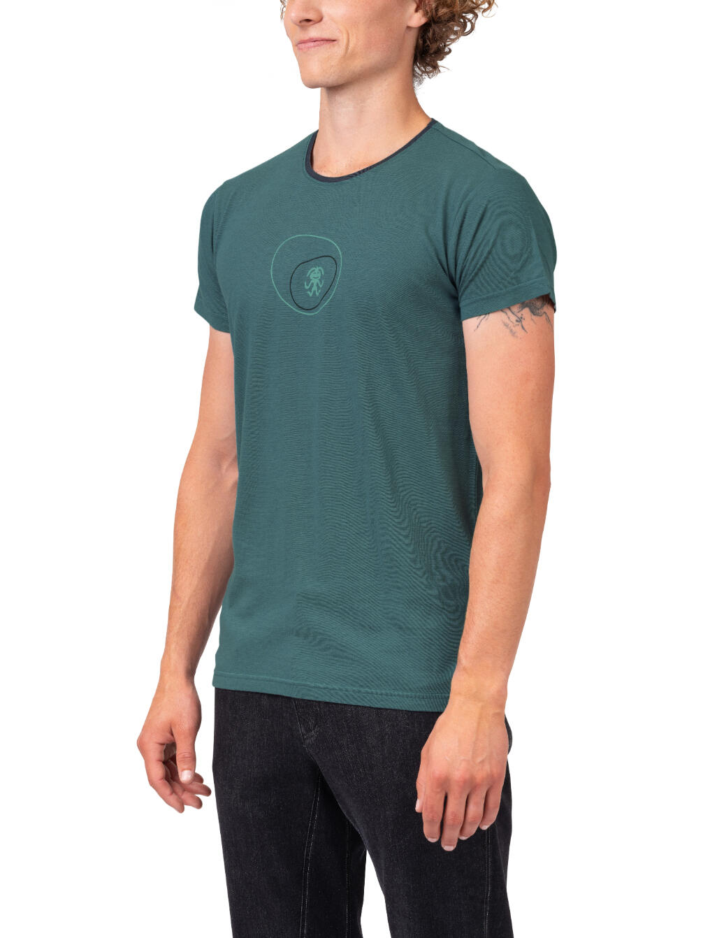 Heren Performance lichtgewicht t-shirt met korte mouwen RAFIKI blauw 3/7