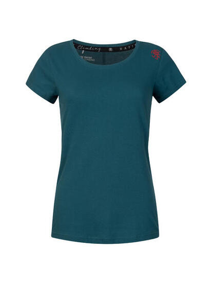 T-shirt donna elegante edlogica a maniche corte RAFIKI blu
