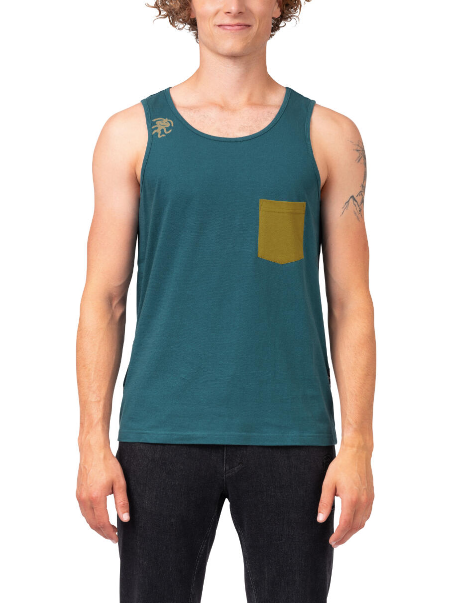 Camiseta de tirantes orgánica ligera para hombre RAFIKI azul 5/7