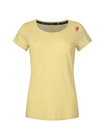 T-shirt donna elegante edlogica a maniche corte RAFIKI giallo