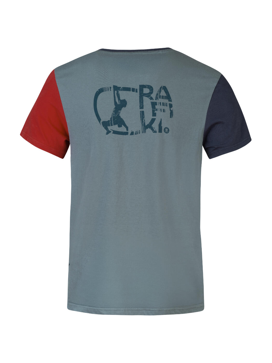 Heren-T-shirt met korte mouwen, lichtgewicht biologisch, RAFIKI grijs 2/7