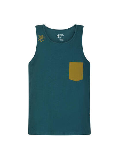 Leichtes Bio-Tank-Top für Männer RAFIKI blau