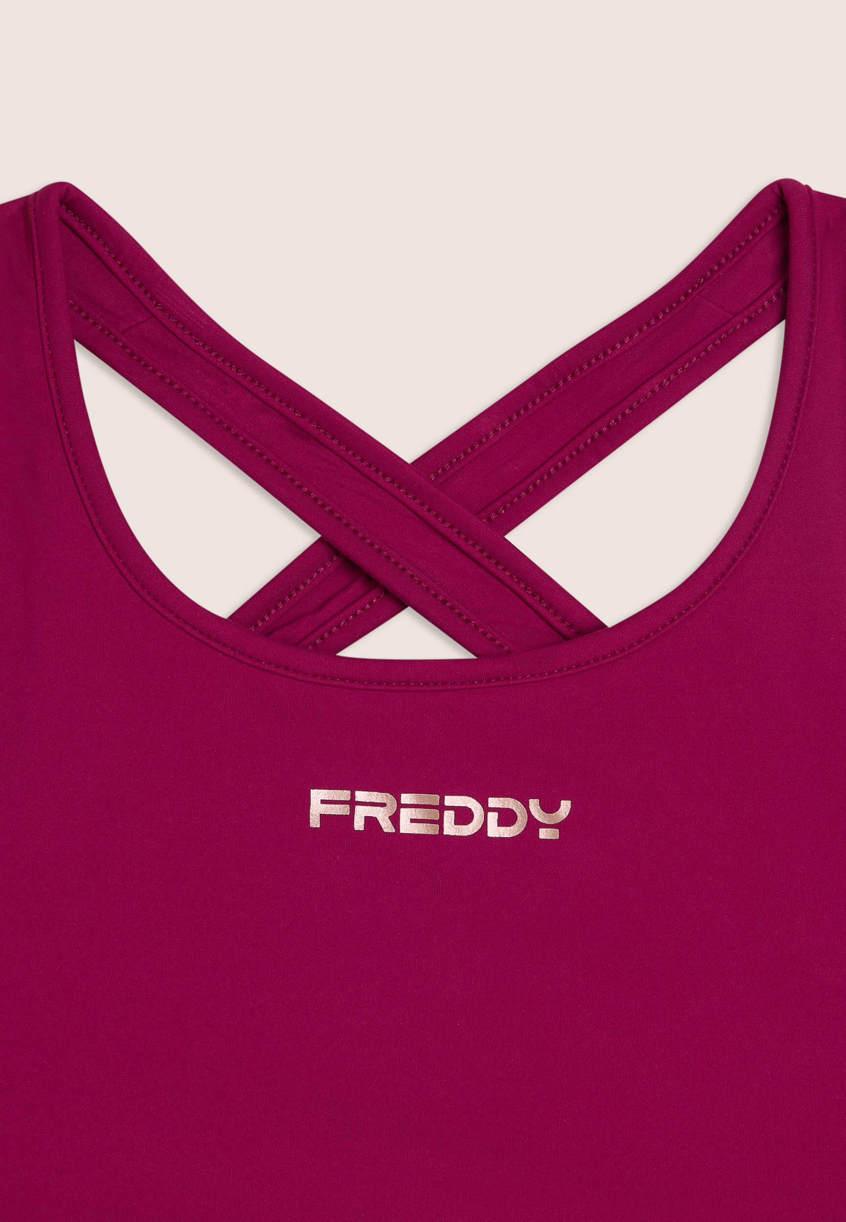Brassière de maintien moyen en jersey technique avec bretelles croisées 3/3