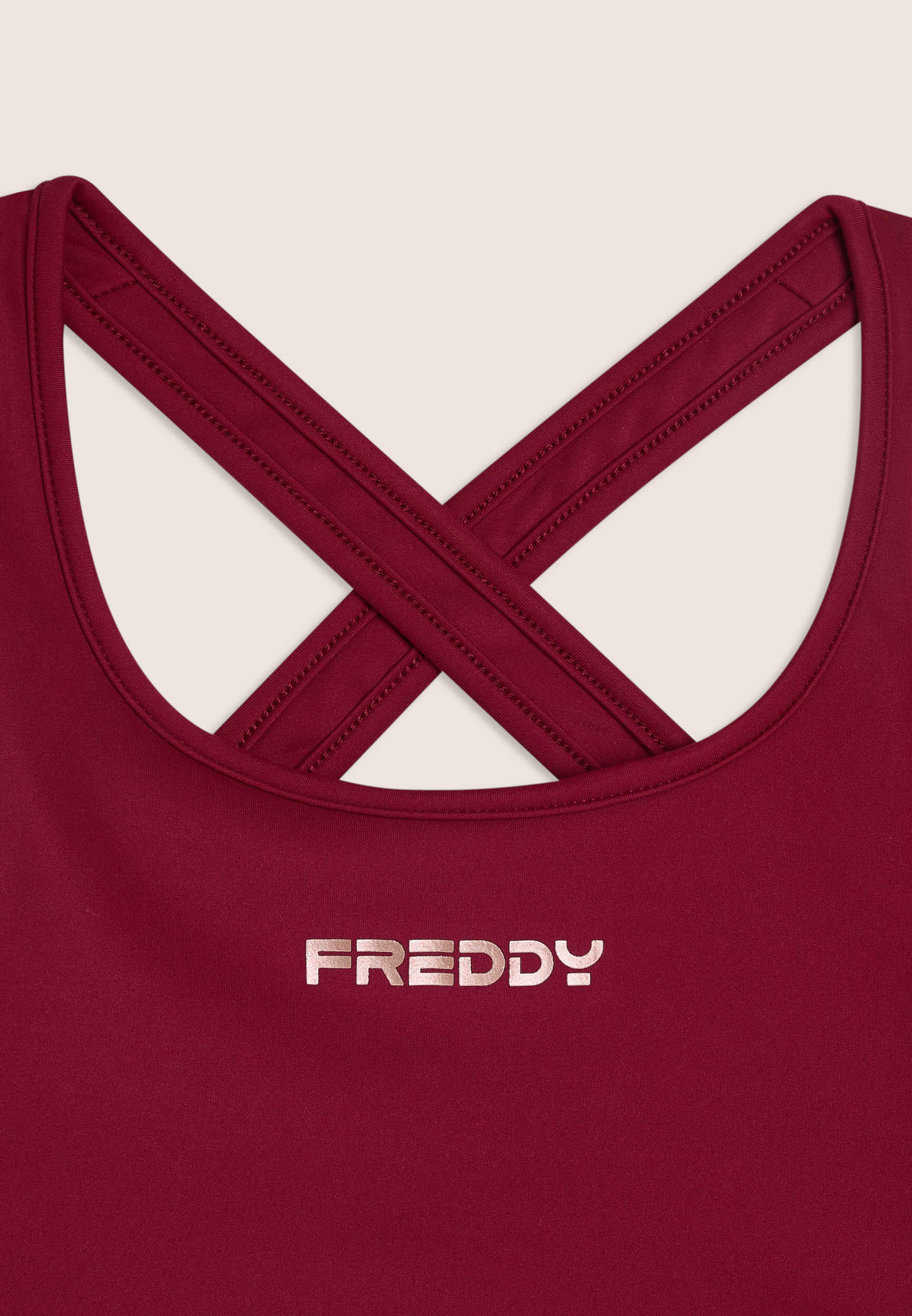 Brassière de maintien moyen en jersey technique avec bretelles croisées 3/3