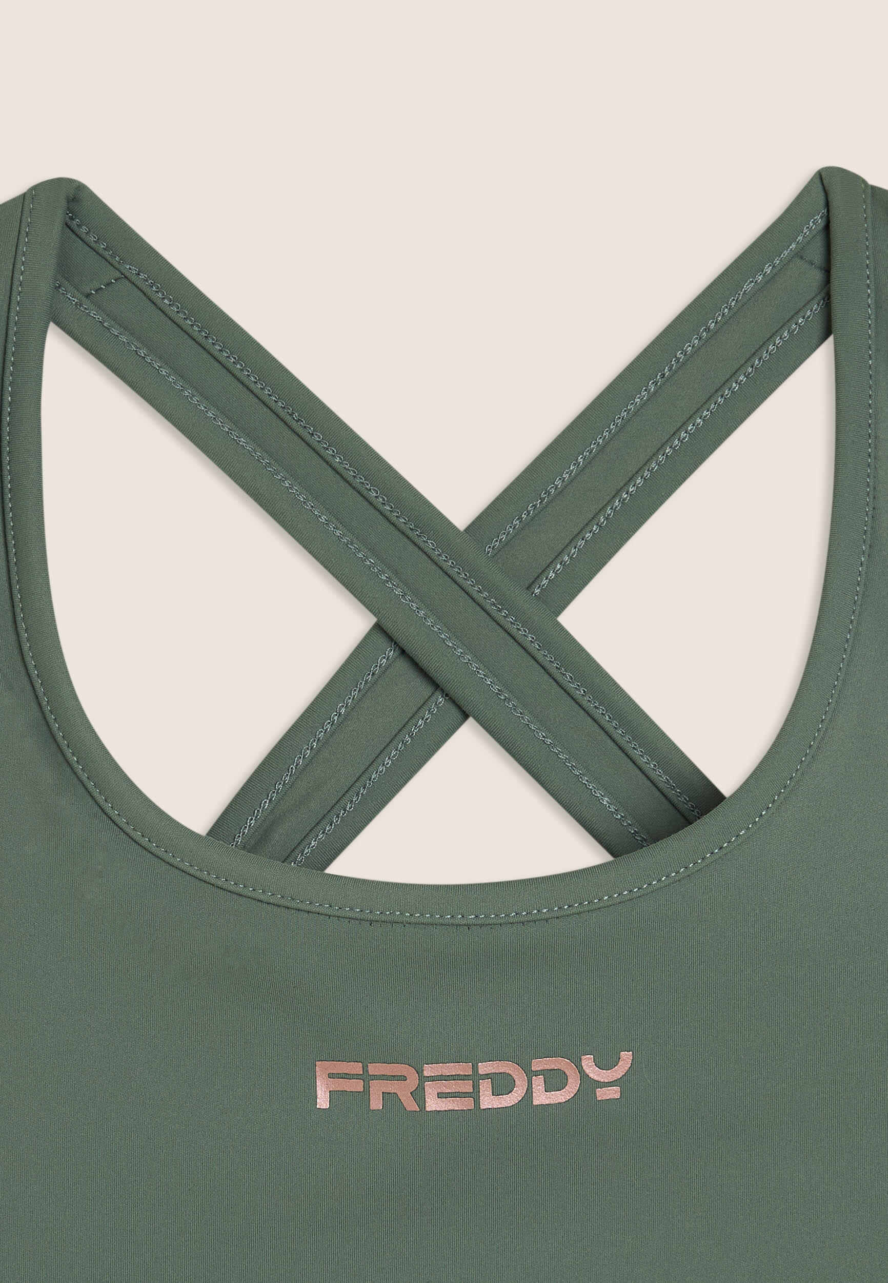 Brassière de maintien moyen en jersey technique avec bretelles croisées 3/3