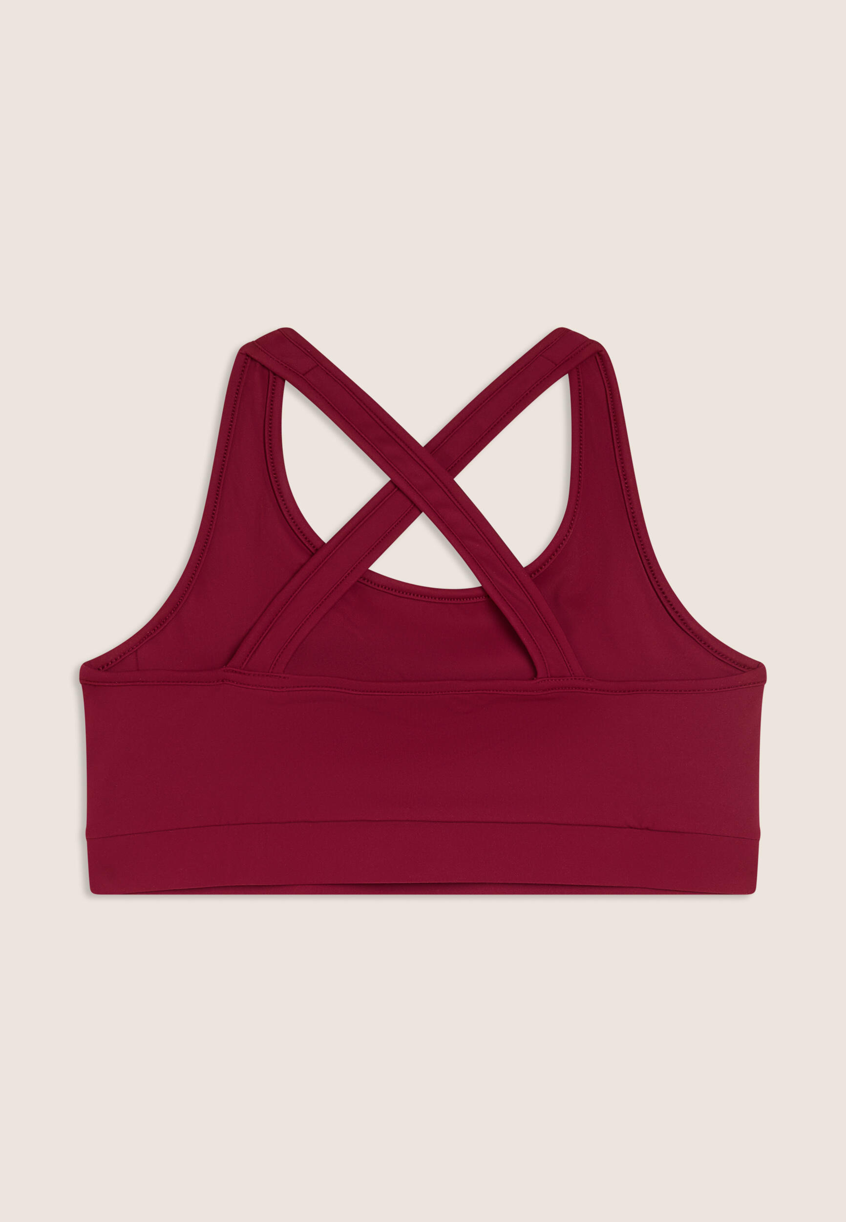 Brassière de maintien moyen en jersey technique avec bretelles croisées 2/3