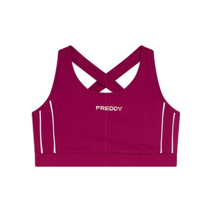 Brassière de maintien moyen en jersey technique avec bretelles croisées