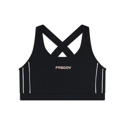 Brassière de maintien moyen en jersey technique avec bretelles croisées