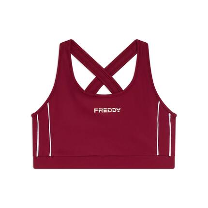 Brassière de maintien moyen en jersey technique avec bretelles croisées