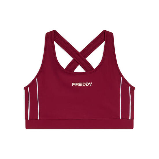 Brassière de maintien moyen en jersey technique avec bretelles croisées