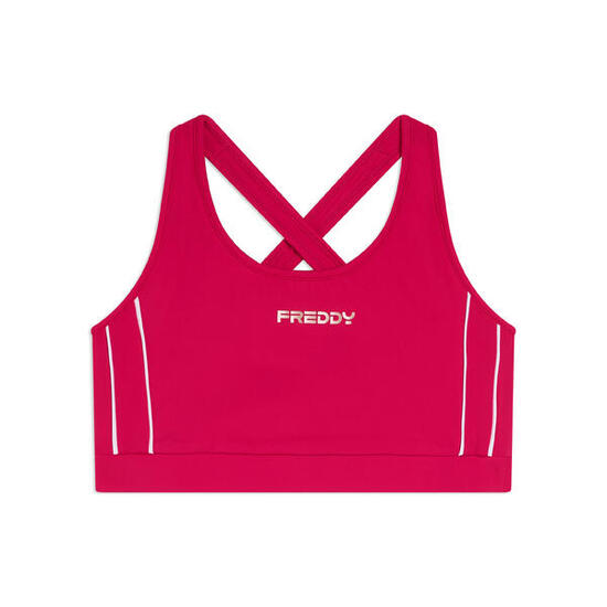 Brassière de maintien moyen en jersey technique avec bretelles croisées