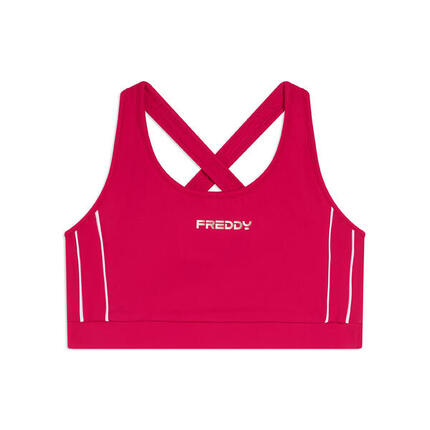 Brassière de maintien moyen en jersey technique avec bretelles croisées