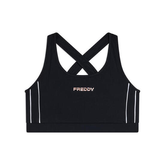 Brassière de maintien moyen en jersey technique avec bretelles croisées