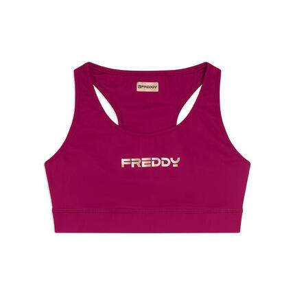 Brassière de sport à soutien moyen en tissu technique respirant