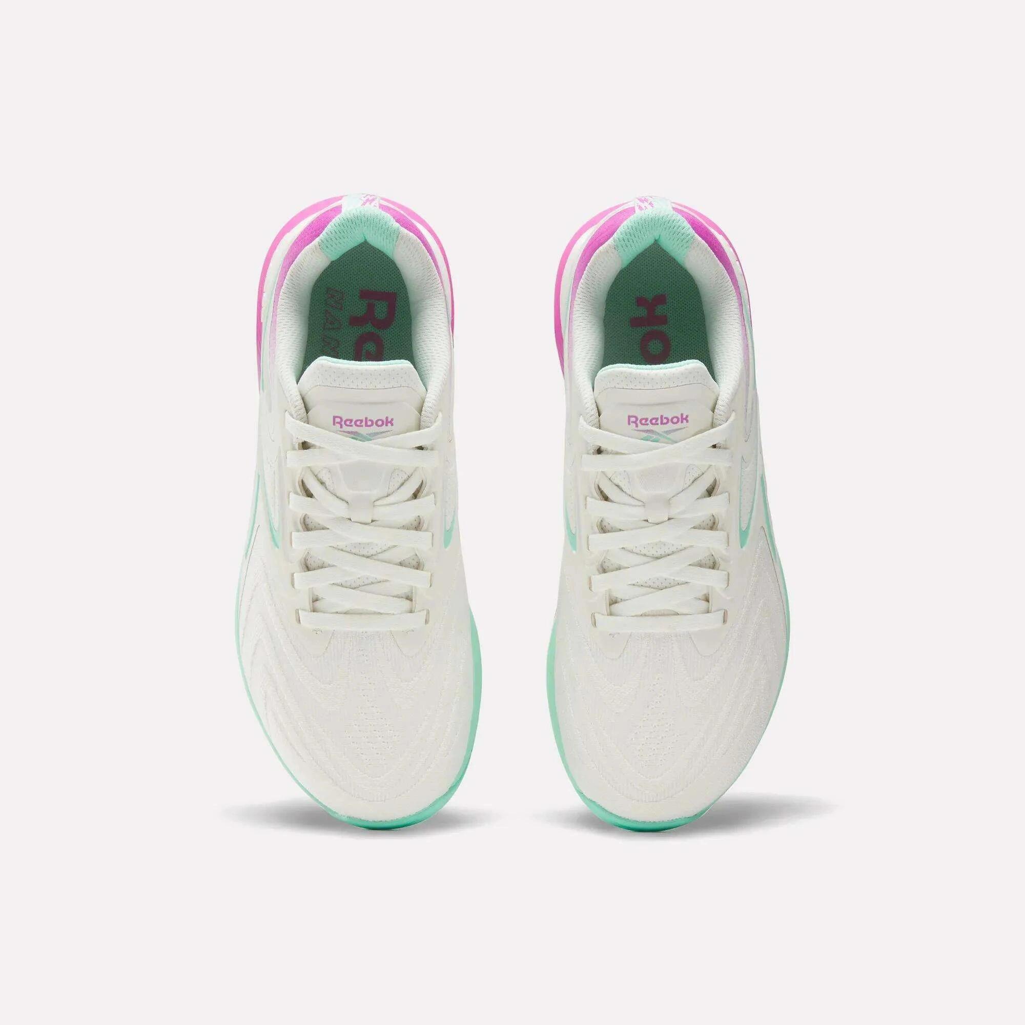 Sneakersy Reebok NANO X5 EDGE CHALK/VIRTUAL PINK/ATOMIC AQUA (100249420) 3/4
