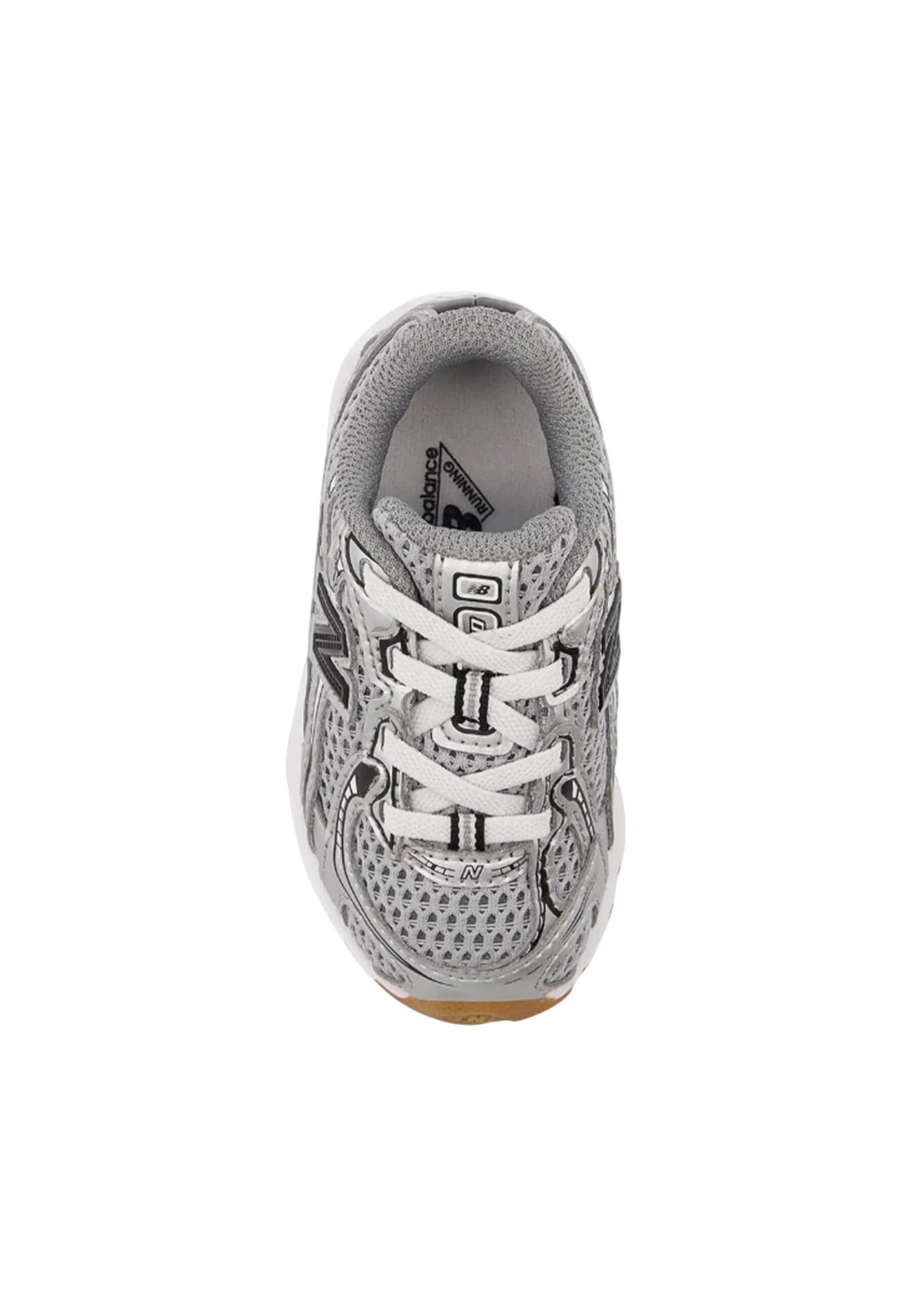 Scarpa running enfant unisexe New Balance argento 4/4