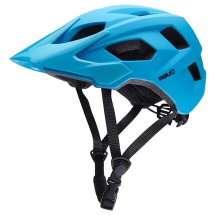 MTB Helm XC blau abnehmbares Visier belüftet