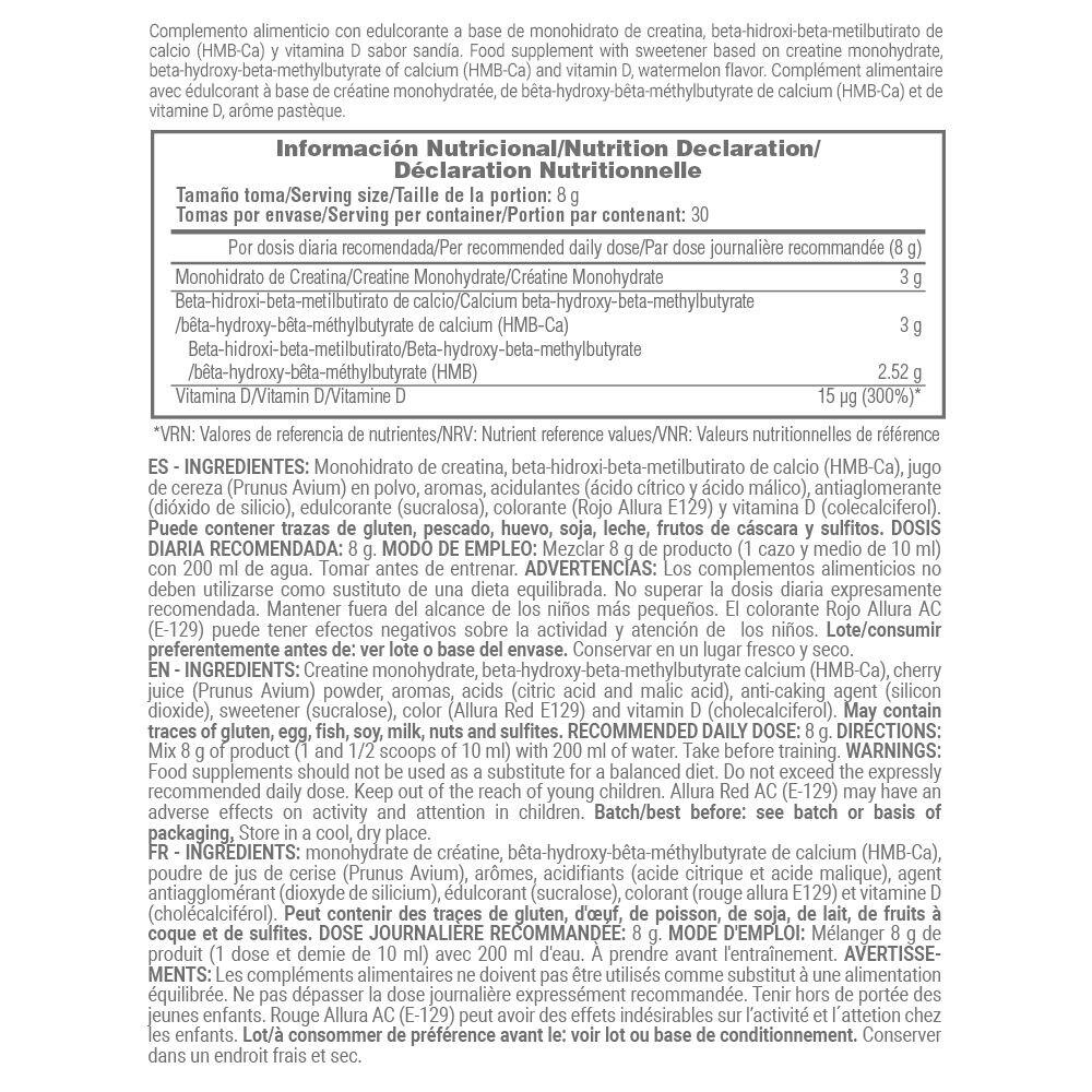 Creatine met HMB + vitamine D - 240 g MASMUSCULO watermeloengummies 4/5