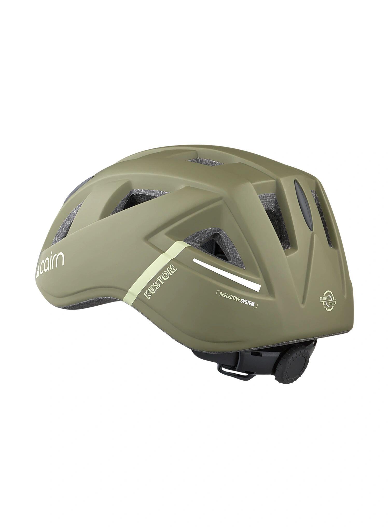 Kask rowerowy dla dzieci Cairn Kustom - mat olive 2/3