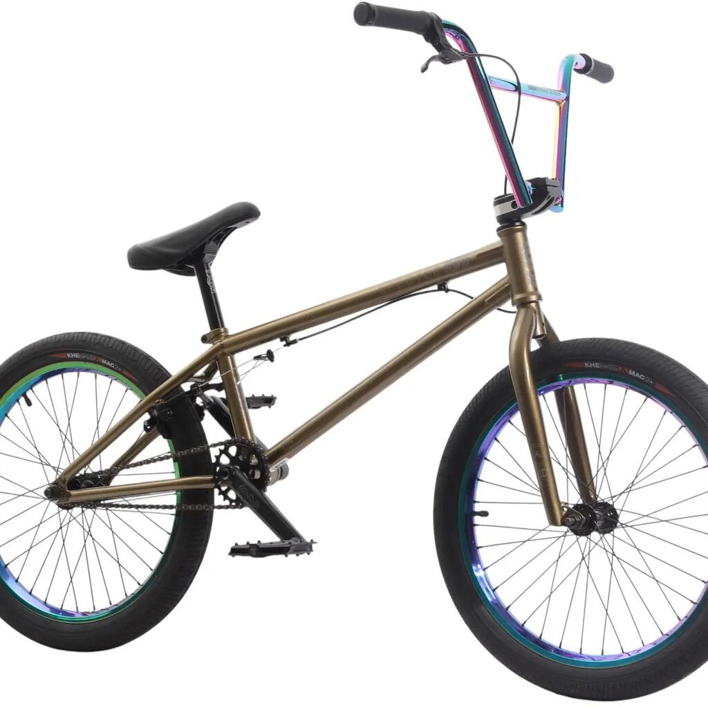 Adult BMX bike KHE SPECTER V2 LTD Oil Slick gold 20 inch 9.9 kg