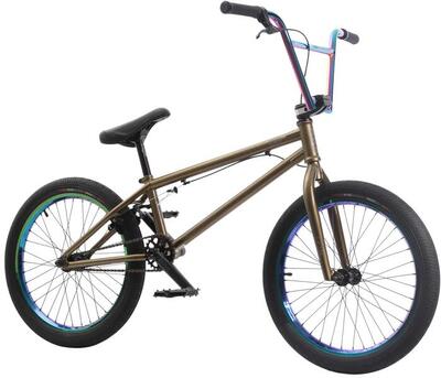 Bmx fiets voor volwassenen khe specter v2 ltd oil slick goud 20 inch 9,9 kg