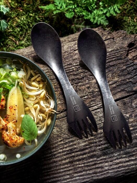 Niezbędnik spork Stainless stal nierdzewna 2 sztuki 3/4