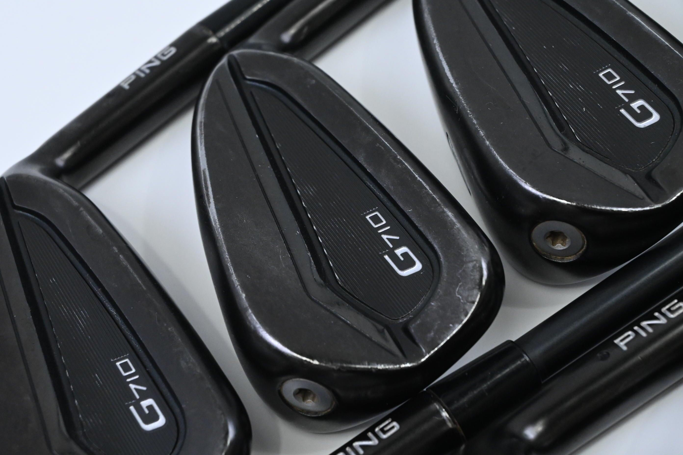 Ping G710 Irons / 5-PW+UW+SW / Black Dot / Regular Flex Ping Alta