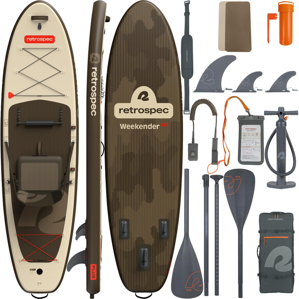 Stand-up Paddle Board Weekender Plus iSUP Kayak Hybrid - 320 cm - Bonsai Camo