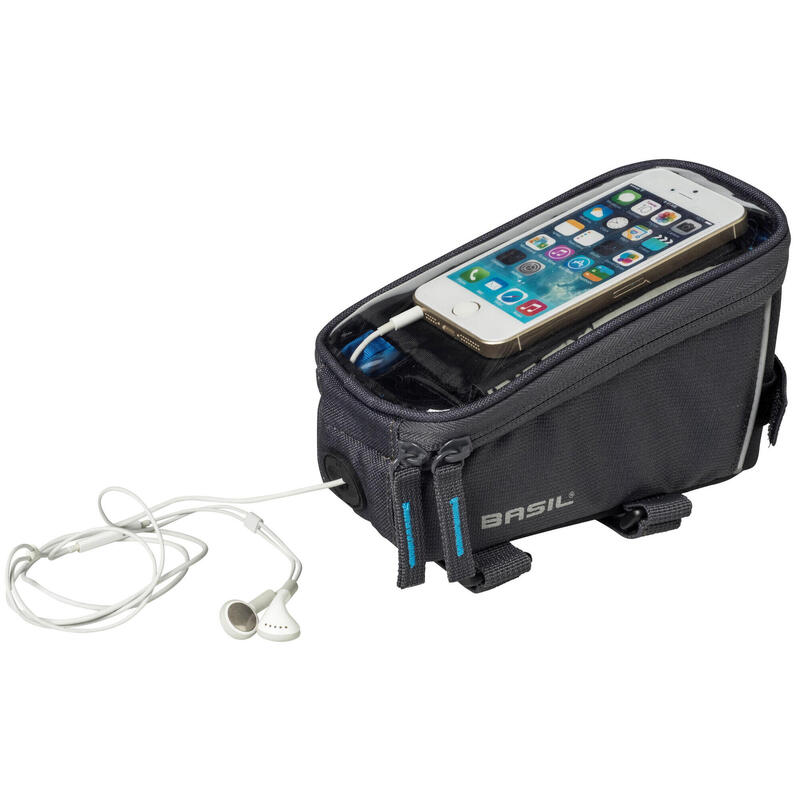 Sac à cadre Basil Sport Design - Support pour smartphones gris pour vélos