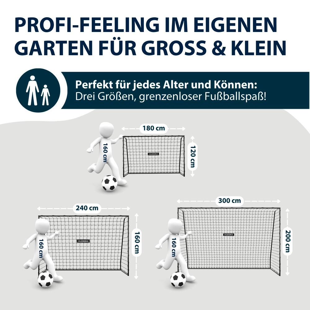 Fußball Tor Größe M - TecTo 180 3/6