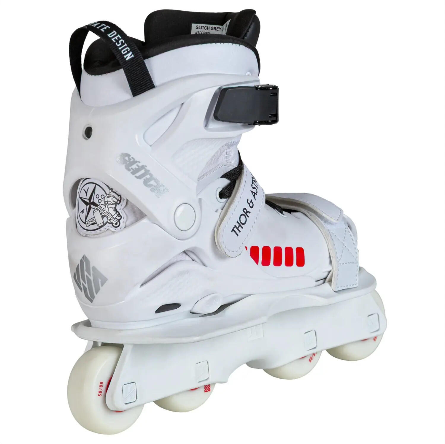 USD Roller Agressif Enfant Glitch Vikings on Skates Blanc 3/6