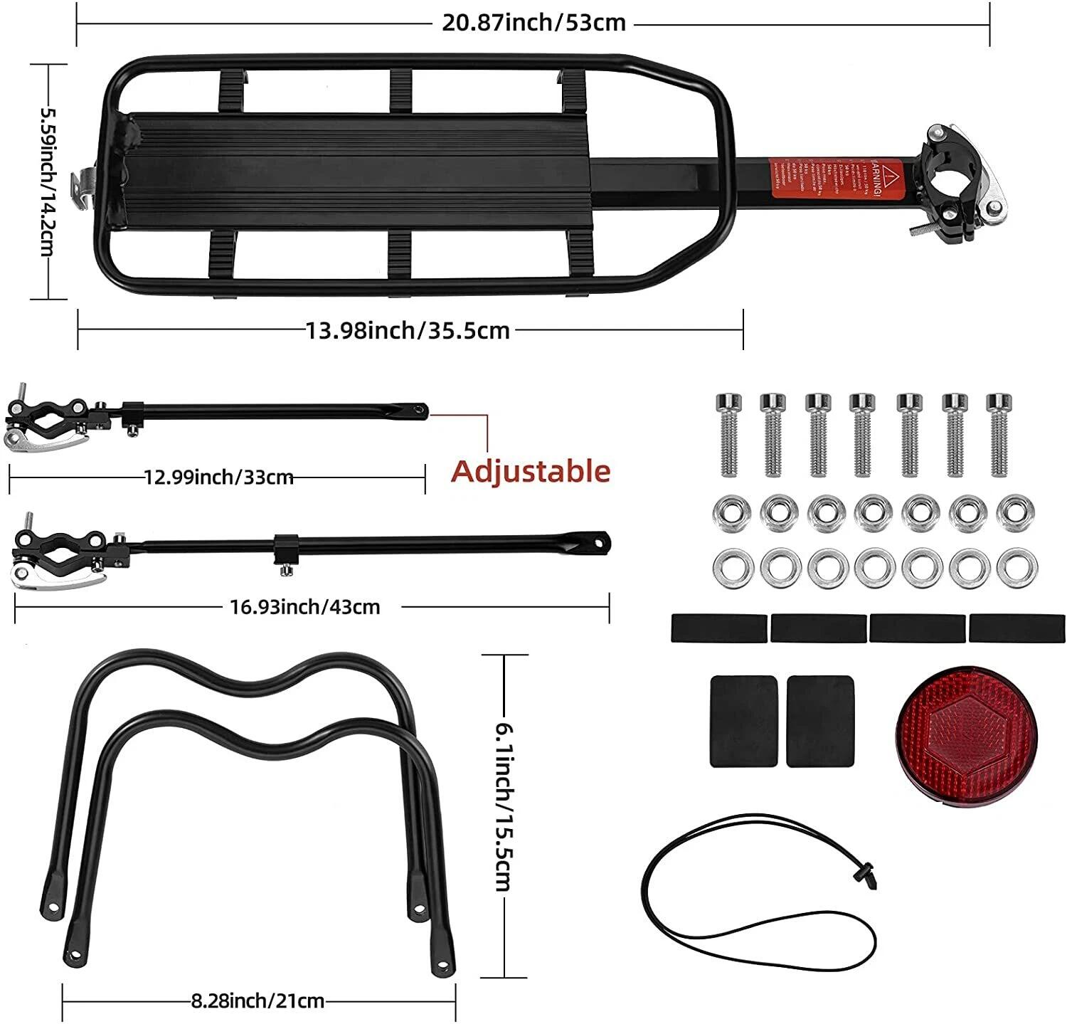 ROCKBROS Fahrrad Alu Gepäckträger 3/5