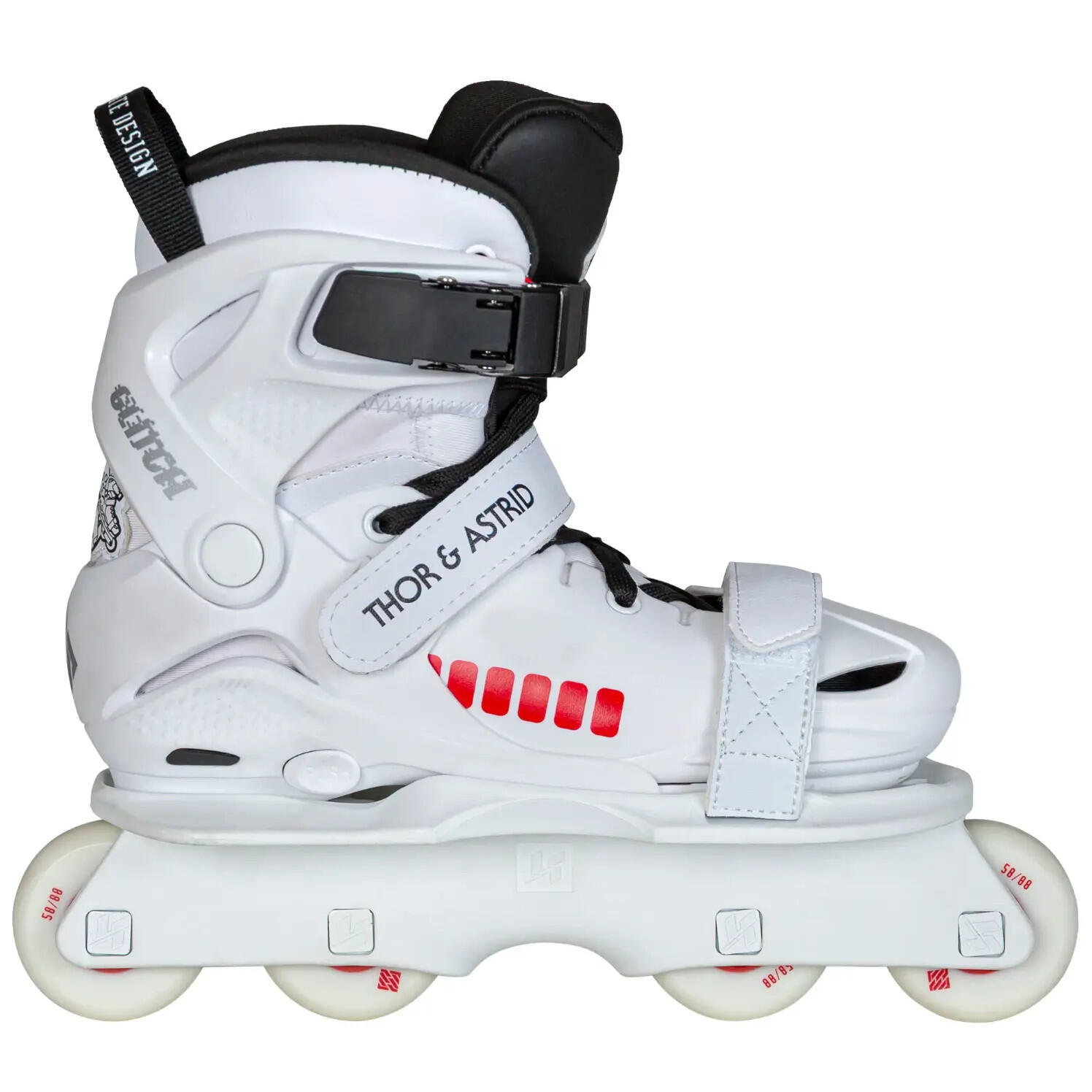 USD Roller Agressif Enfant Glitch Vikings on Skates Blanc 6/6