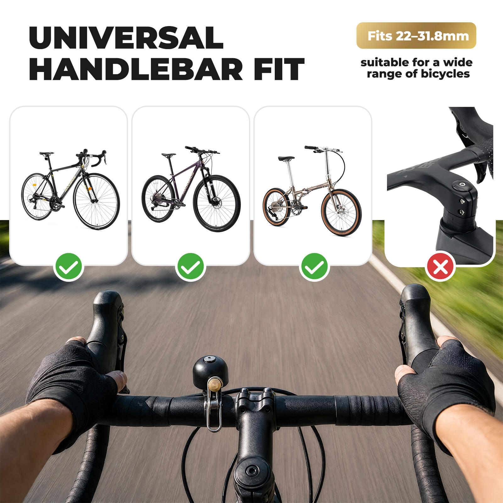 ROCKBROS Fahrradklingel Mini Fahrradglocke 5/6