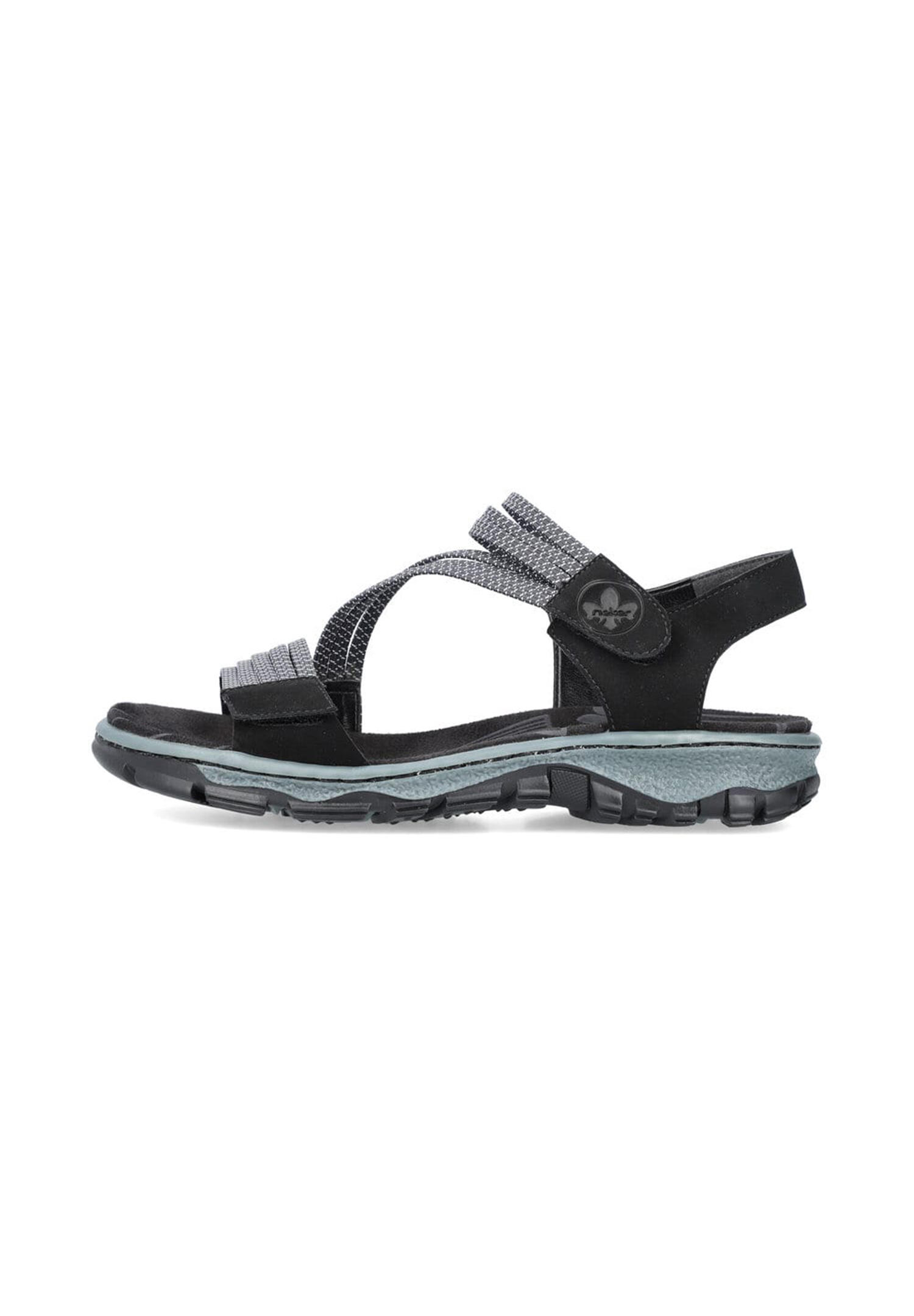 Rieker Damen Trekkingsandalen Sandalen 68871-00 Frauen Schuhe Sandale Black 3/4