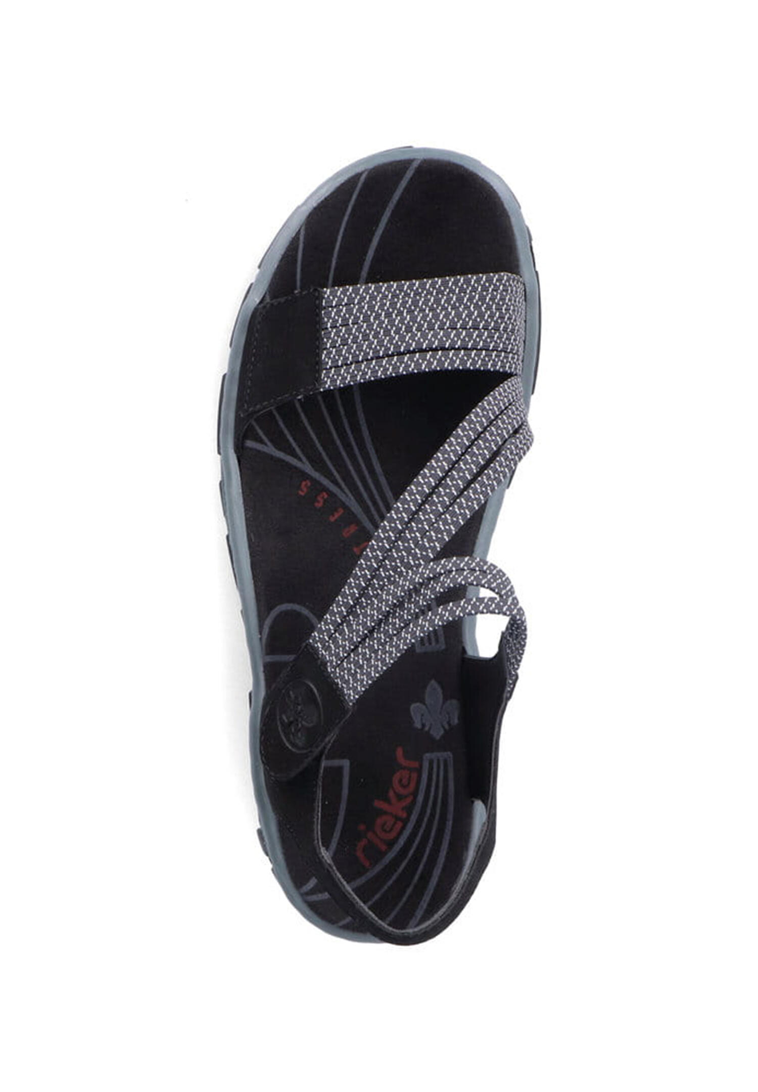 Rieker Damen Trekkingsandalen Sandalen 68871-00 Frauen Schuhe Sandale Black 2/4