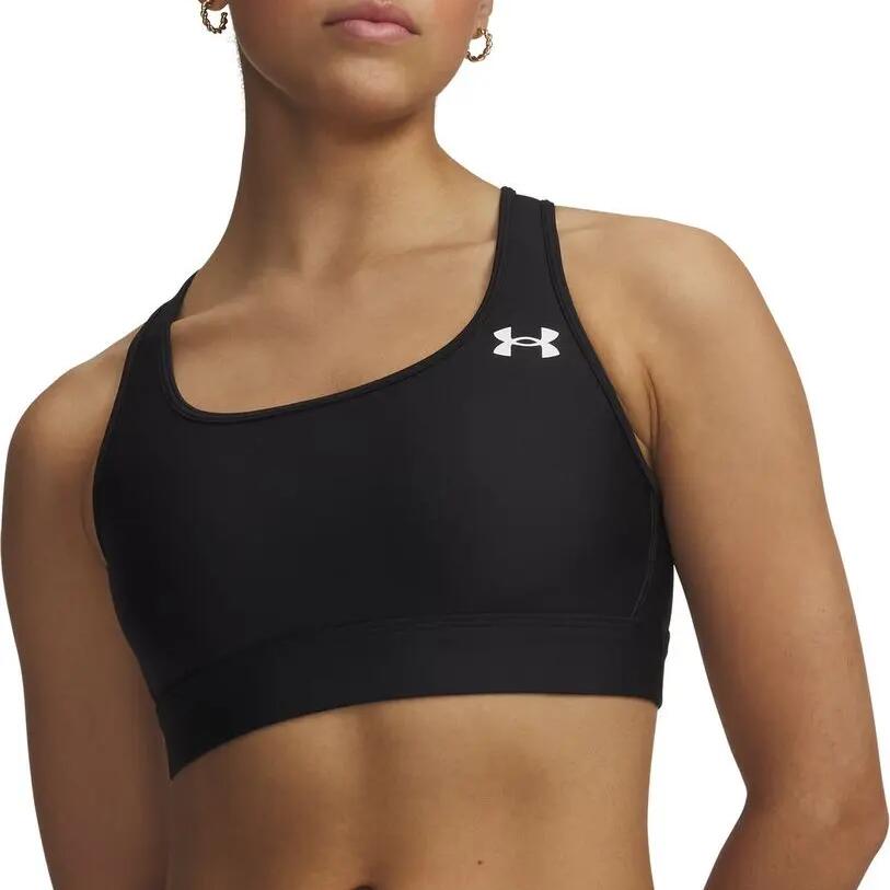 Under Armour HeatGear Moderate Support Sports Bra for Women, Black