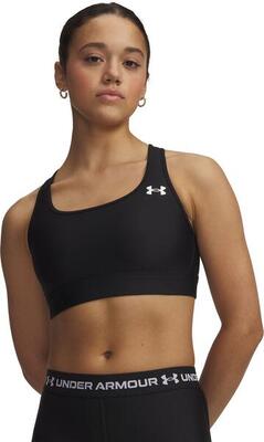 Under armour heatgear sportbeha met gemiddelde ondersteuning, zwart, dames